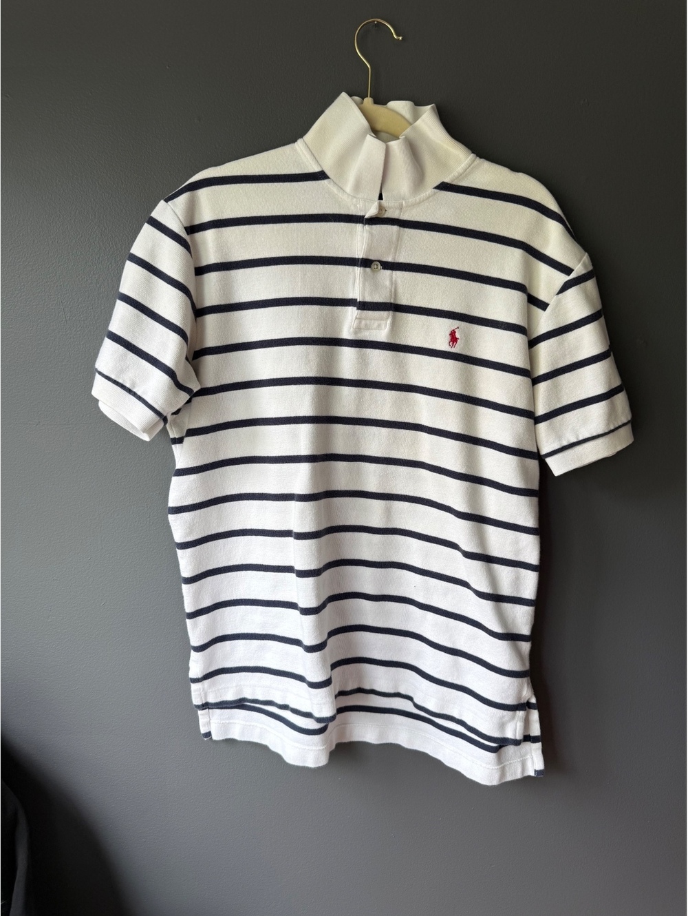 Polo Ralph Lauren Classic Striped Short Sleeve Polo Shirt Size L